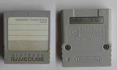 Memory Card Nintendo Game Cube 59 bloks
